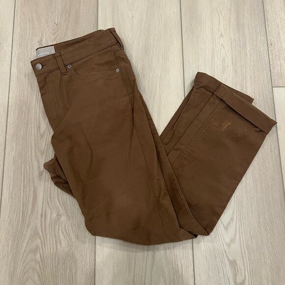 Everlane Men's Dark Brown Straight Khaki Pants Size 32x30 - Picture 1 of 9